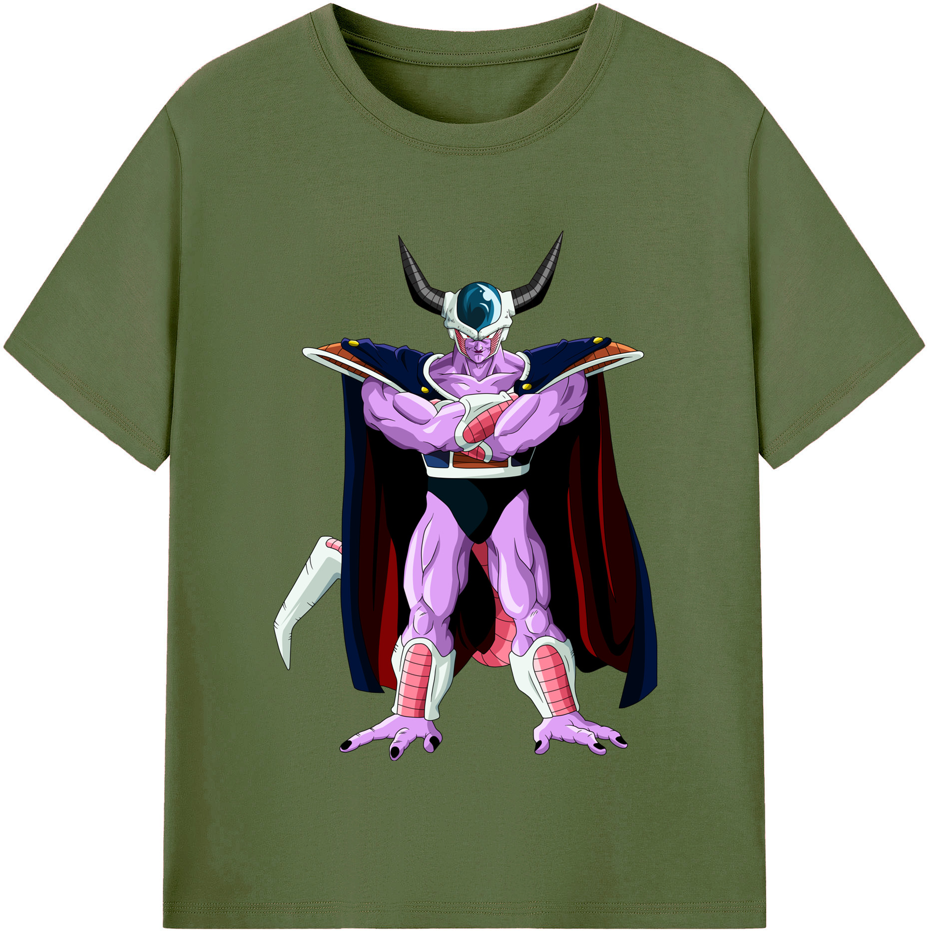 （画像用） ドラゴンボール コルド大王 DRAGON BALL King Cold 綿100％半袖Tシャツ（フロントプリント）